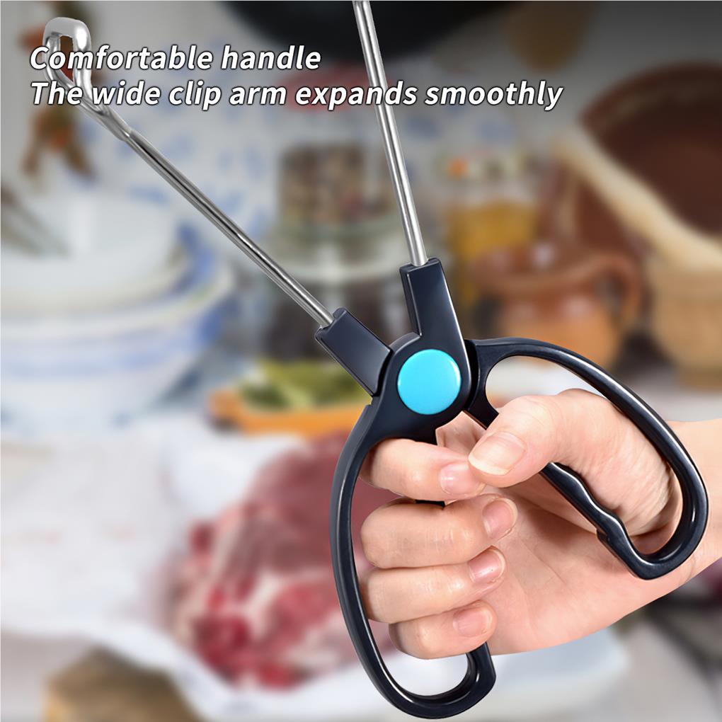 Barbeque Portable Food Serving Scissor Bakery Roti Bakar Sayur Tong Daging Babi Sapi Ayam Bebek Alat Petik Penjepit Salad