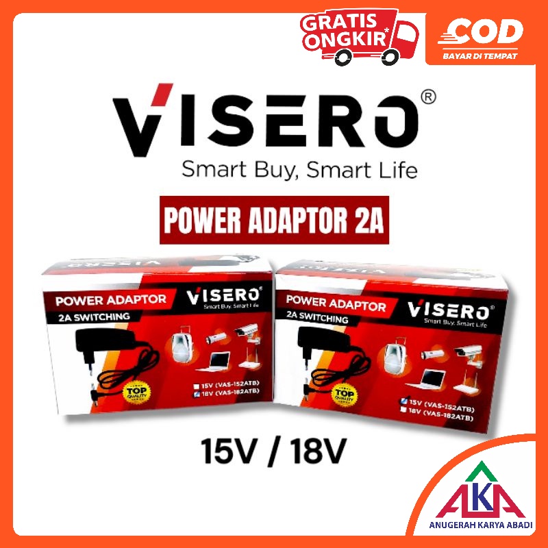 Adaptor 15V 18V 2A VISERO