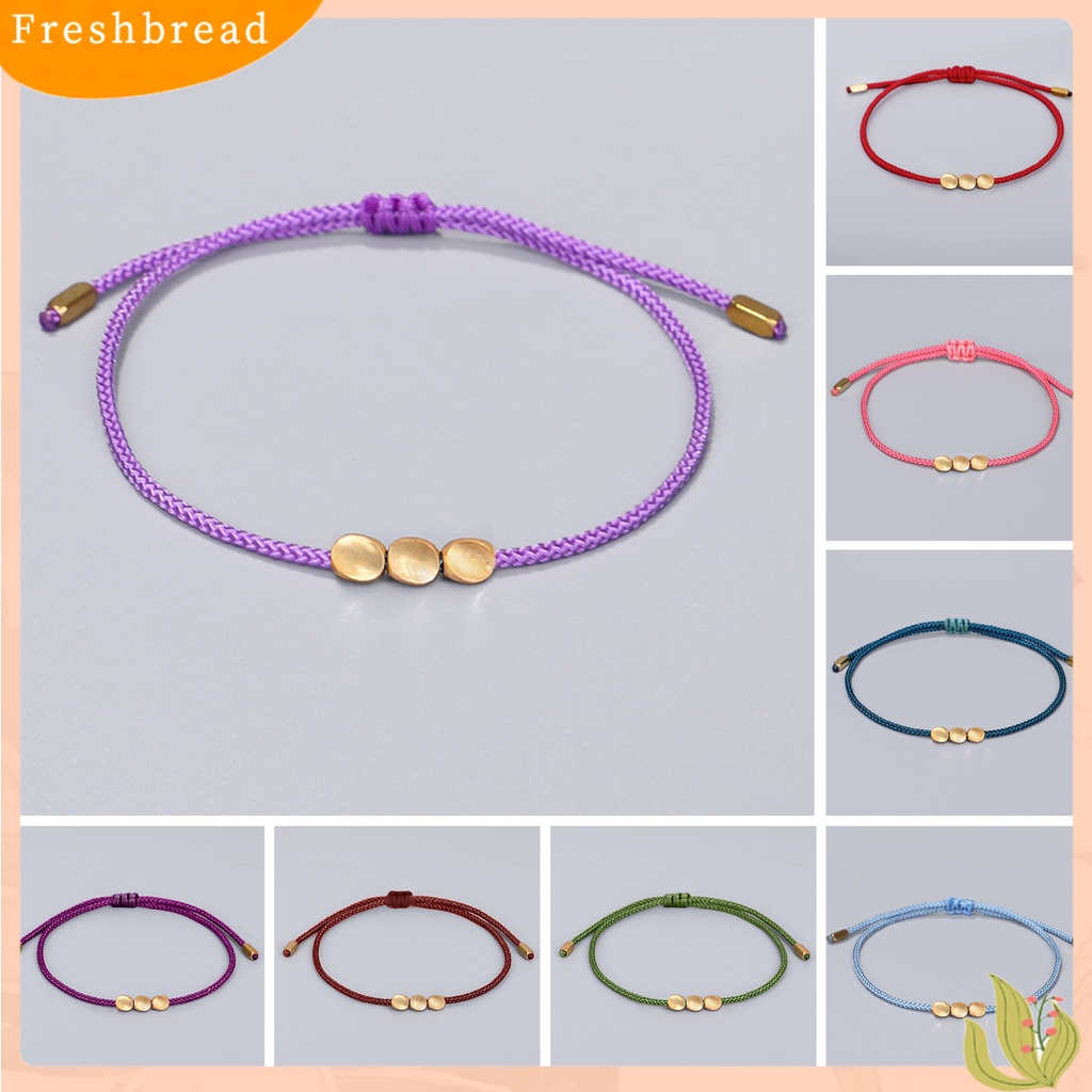 &lt; Freshbread &gt; Gelang Persahabatan Dengan Charms Adjustable Handmade Temperamen Hias Hias Aksesoris Unisex Handmade Braided Bracelet Untuk Kehidupan Sehari-Hari