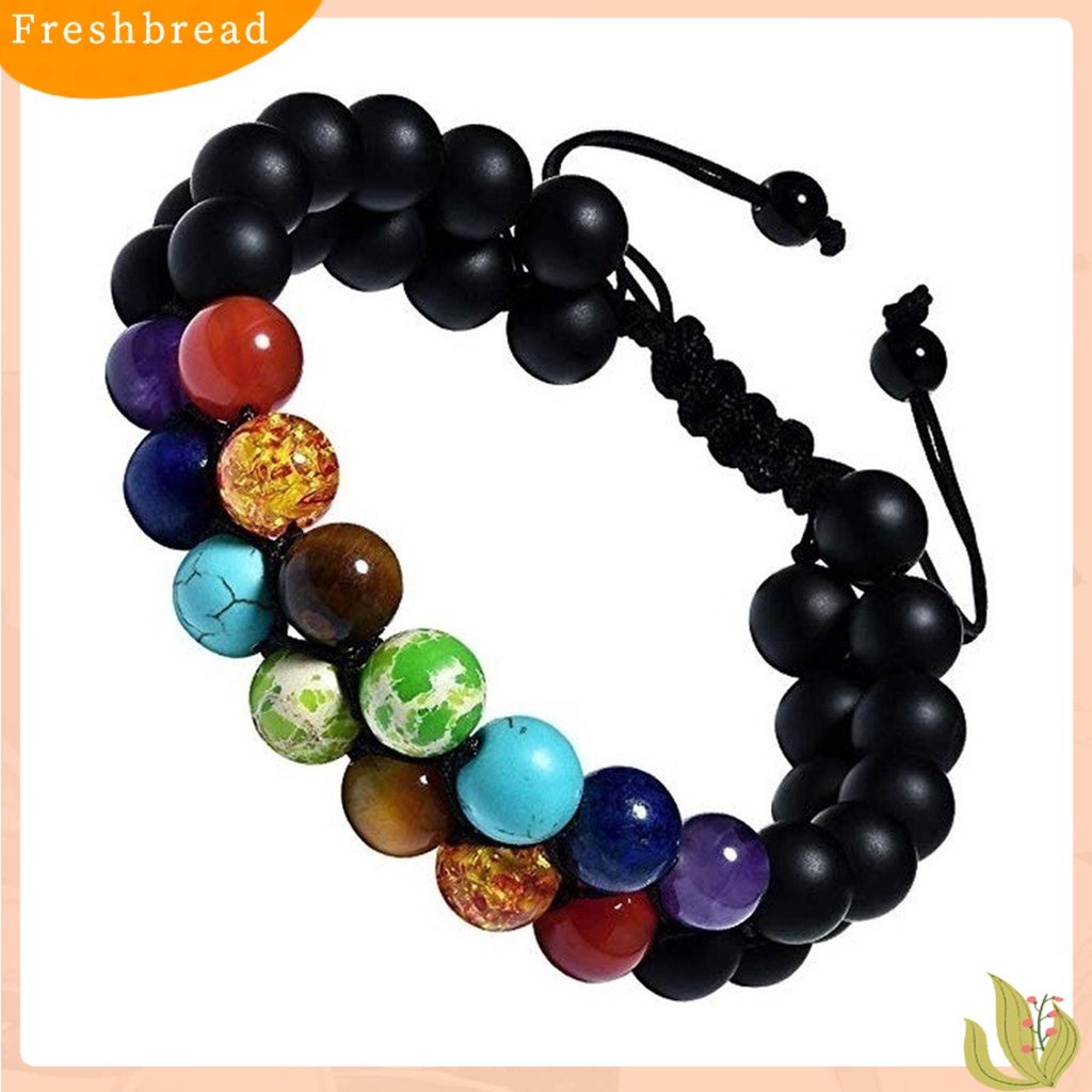 &lt; Freshbread &gt; Manik-Manik Kepang Ganda Planet Gelang Milky Way Universe Stone Frosted Bracelet Untuk Hadiah