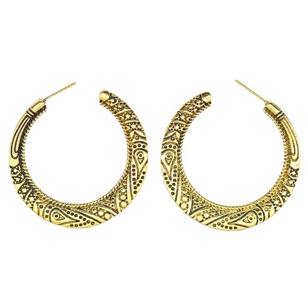 Goldkingdom Fashion Perhiasan Aksesoris Ready Stock Berlebihan Vintage Thai Anting Perak Eropa Dan Amerika Pola Kreatif Tibet Stud Earrings Earrings Earrings