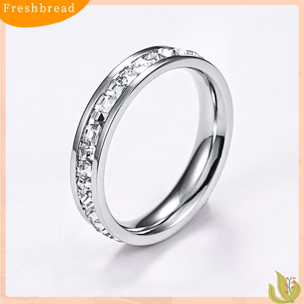 &lt; Freshbread &gt; Wanita Cincin 2-layers Minimalis Dipoles Mungil Hadiah Mewah Emas Warna Perak Berkilau Berlian Imitasi Dewasa Jari Cincin Perhiasan Fashion