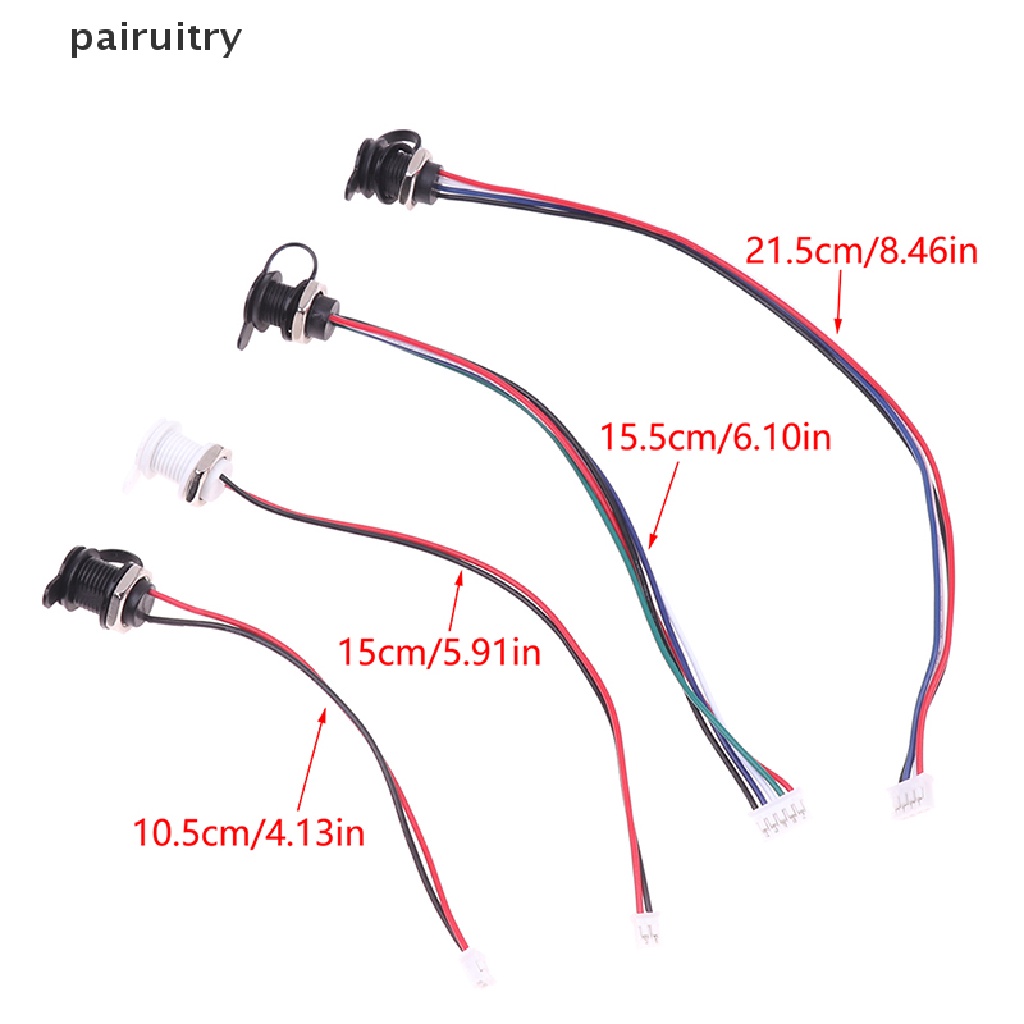 Soket Pengisian Arus Tinggi PRT USB-C 2per4/5Pin Dengan PH2.0 Nut Snap Lock Plate USB TYPE-C Female Jack Konektor Female Tahan Air PRT