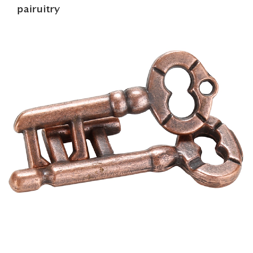 Prt 1pcs Alloy Kunci Ring Puzzle Otak Tester Tes IQ Anak Dewasa Mainan Cerdas PRT