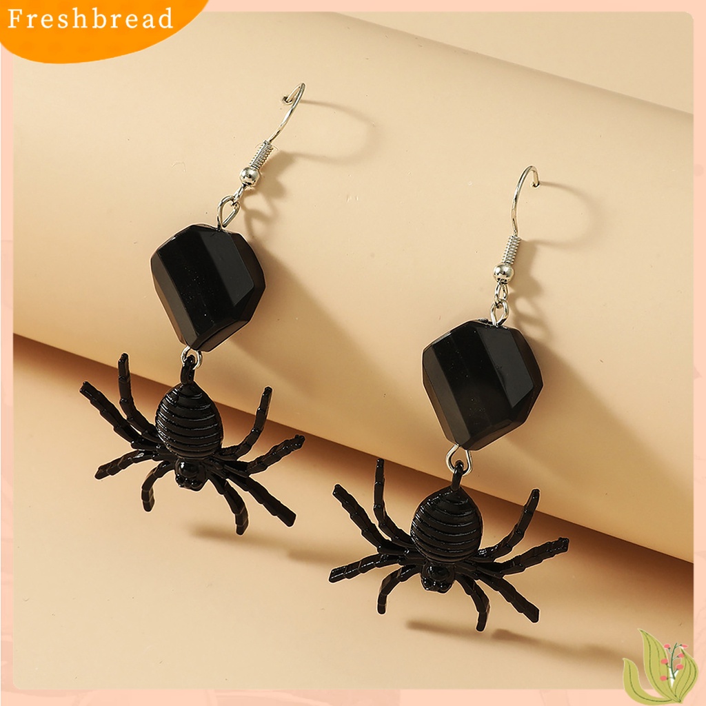 &lt; Freshbread &gt; Wanita Vintage Spider Anting Drop Menjuntai Berlebihan Panjang Hewan Perhiasan Dekorasi