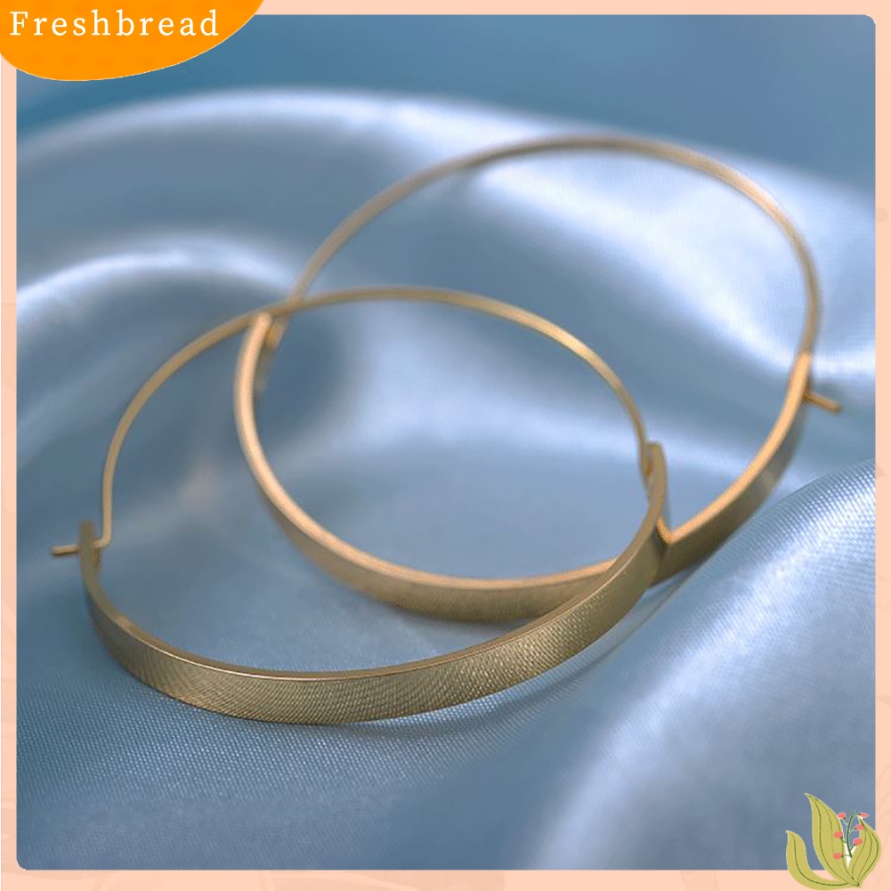 &lt; Freshbread &gt; Fashion Paduan Tidak Teratur Anting Hoop Wanita Pesona Pesta Perjamuan Perhiasan Dekorasi