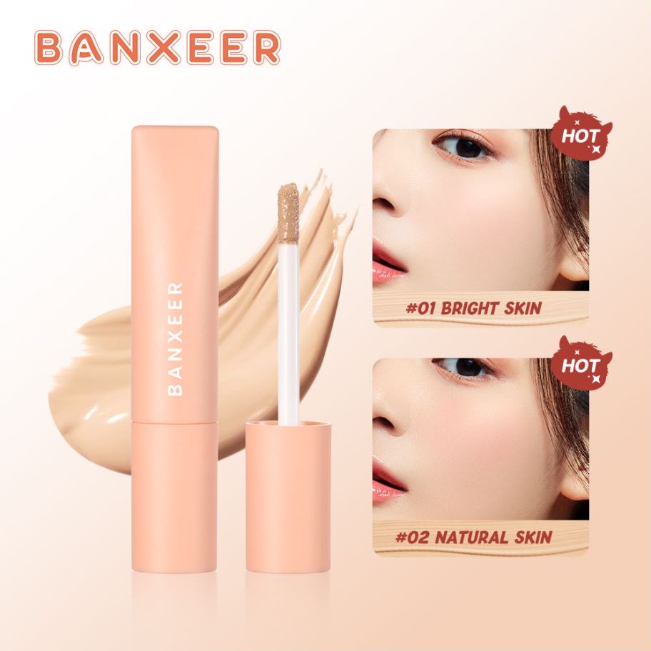 BANXEER Monster Make Up Wajah, Concealer Cair Tahan Lama Kontrol Minyak BM19 [Emperor]