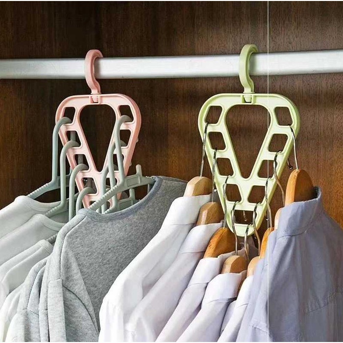 Hanger Gantungan Baju Serbaguna 9 Lubang