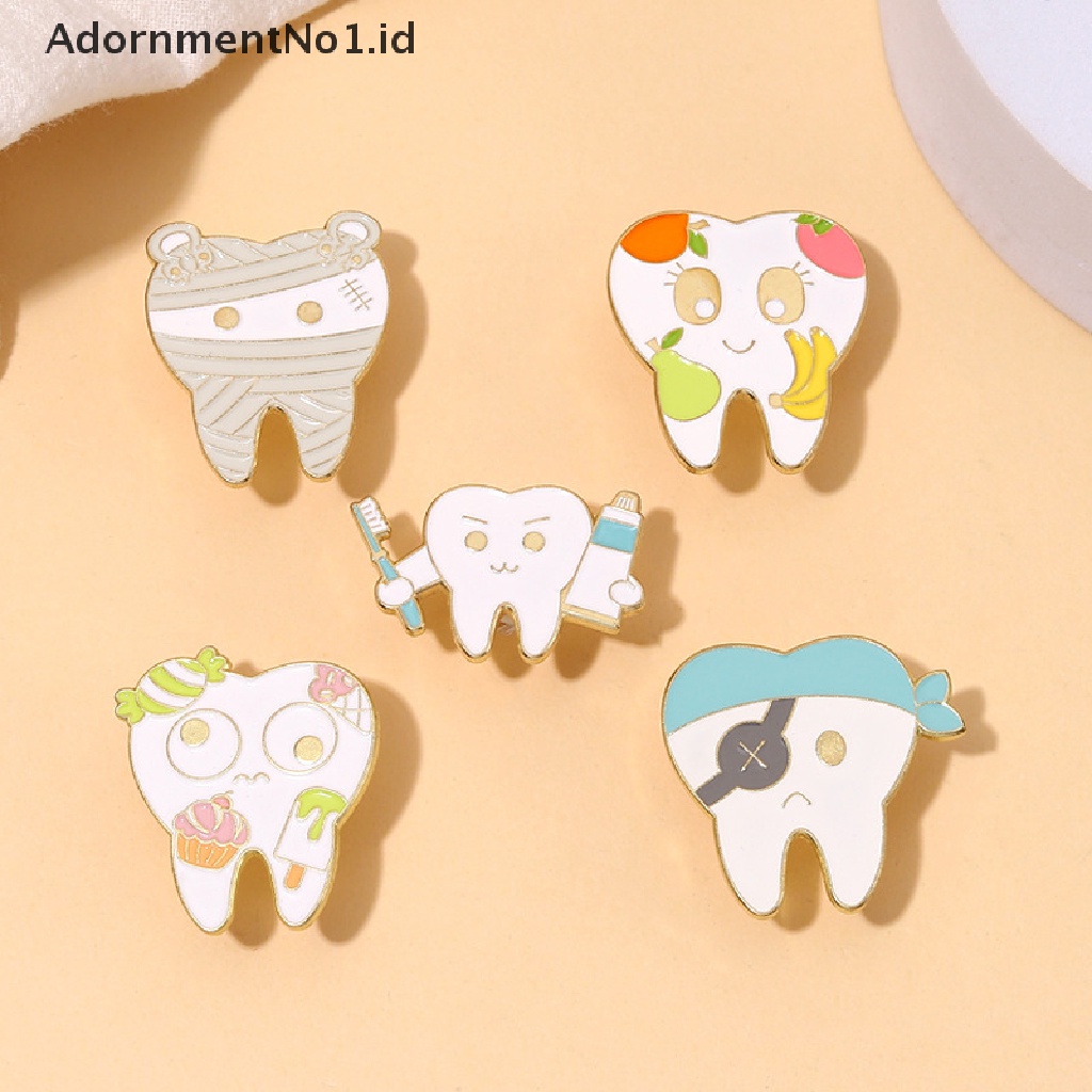 [AdornmentNo1] Kreatif Kesehatan Mulut Enamel Pin Gigi Bajak Laut Bros Kerah Lencana Aksesoris Kartun Dokter Gigi Fashion Perhiasan Hadiah [ID]