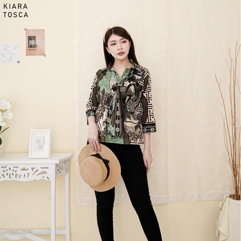 Evercloth Kiara Blouse Wanita Atasan Wanita Lengan Panjang