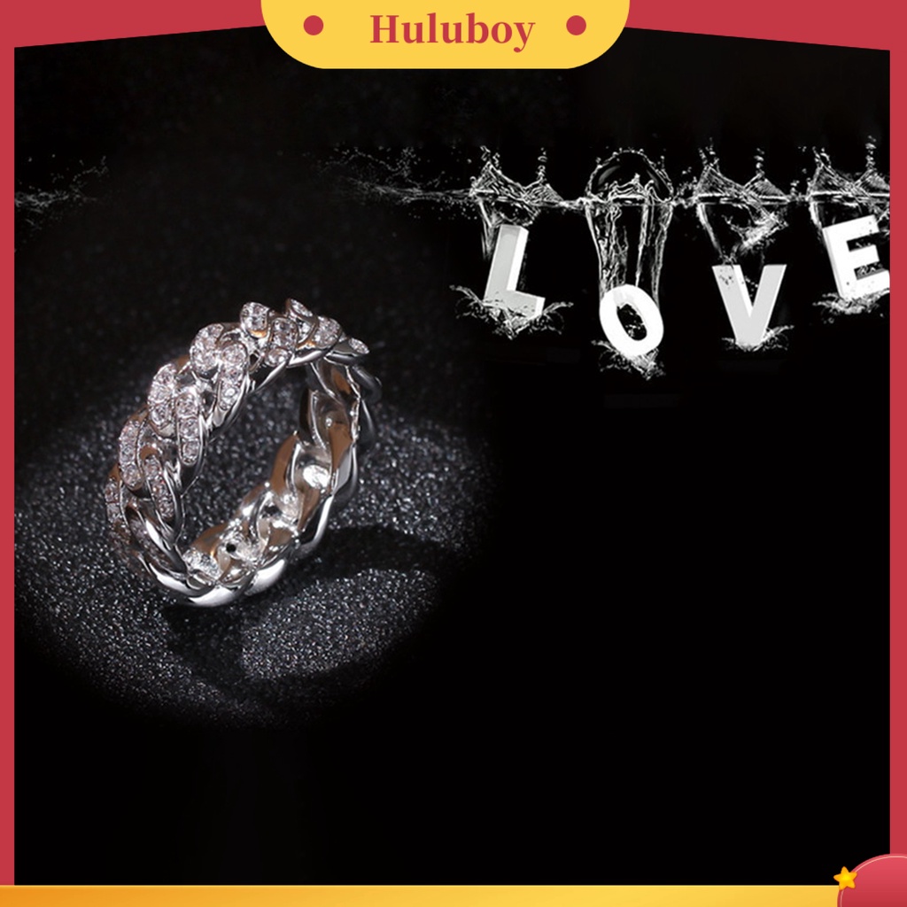 {Ready Stock} Fashion Memutar Cincin Kreatif Perhiasan Cincin Cubic Zirconia Alloy Finger Ring Untuk Hadiah