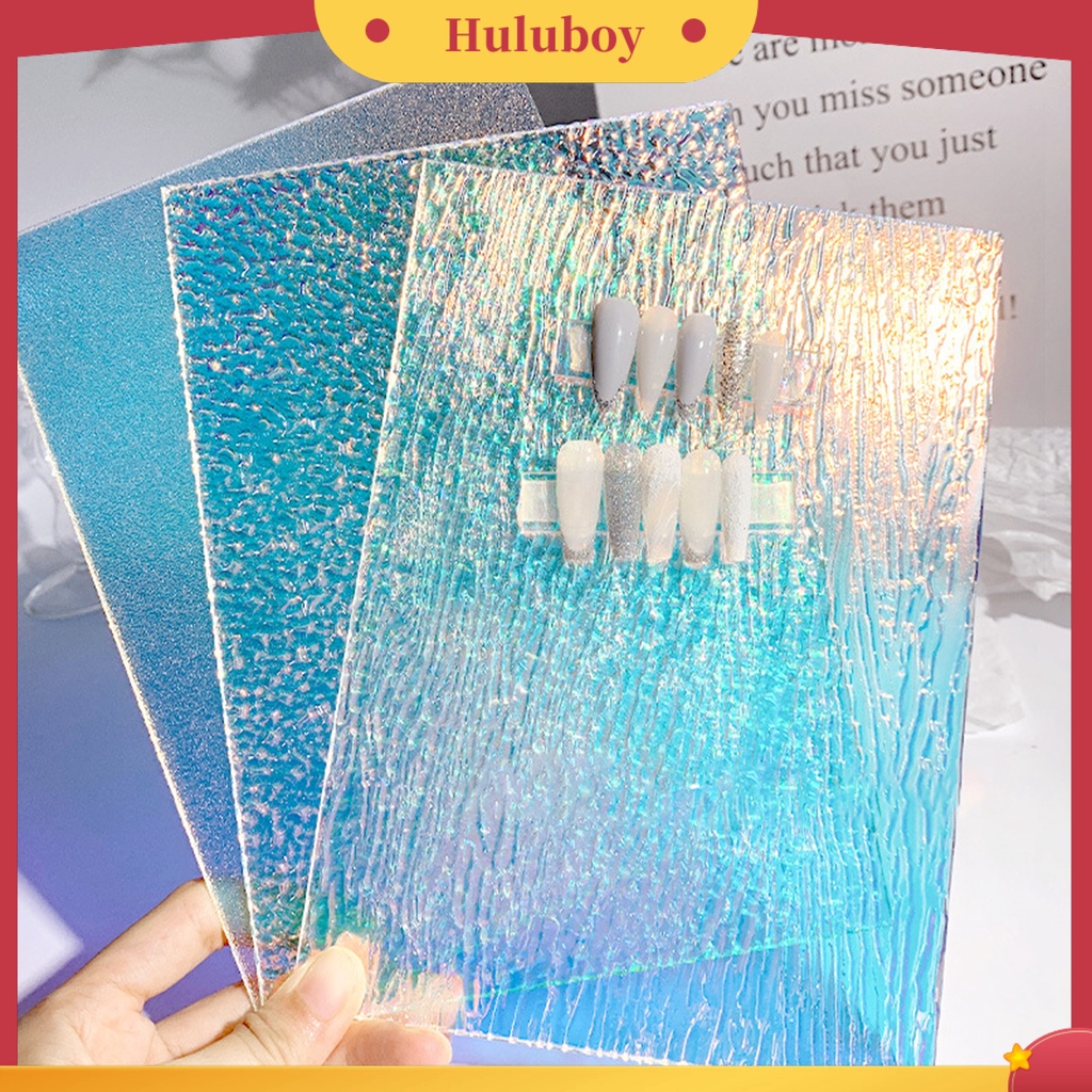 {In Stock} Papan Display Kuku Latihan Seni Efek Aurora Bahan Akrilik High End Warna-Warni Nail Art Display Stand Board Alat Untuk Manicure