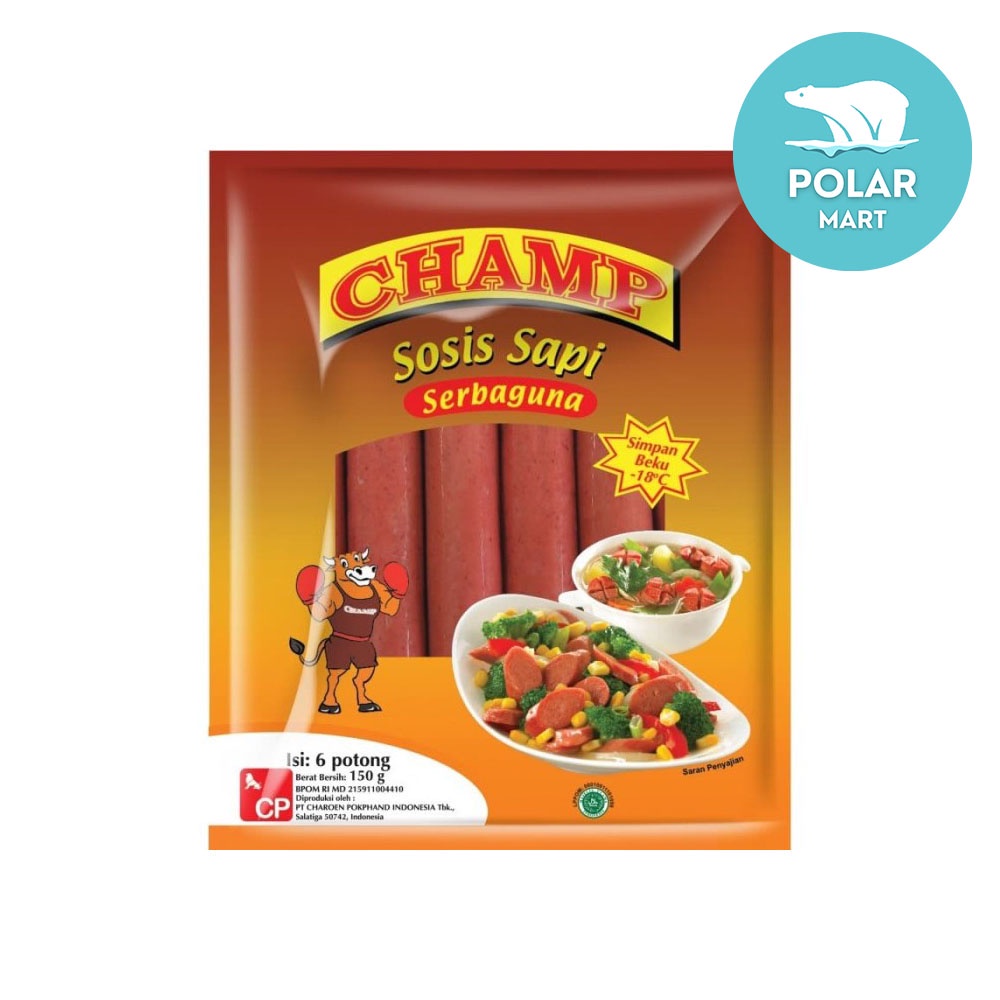 

[Cab. Cimahi] Champ Sosis Sapi 6 Pcs (FROZEN FOOD BANDUNG)