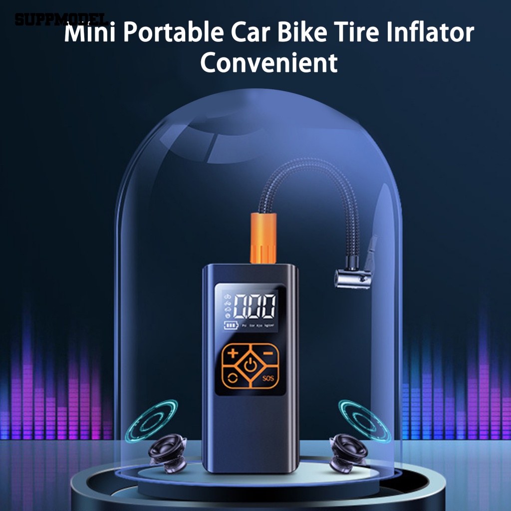 Suppmodel 1set Pompa Angin Mobil Ampuh Perlengkapan Otomatis Bola Sepeda Car Tire Air Pump Rechargeable
