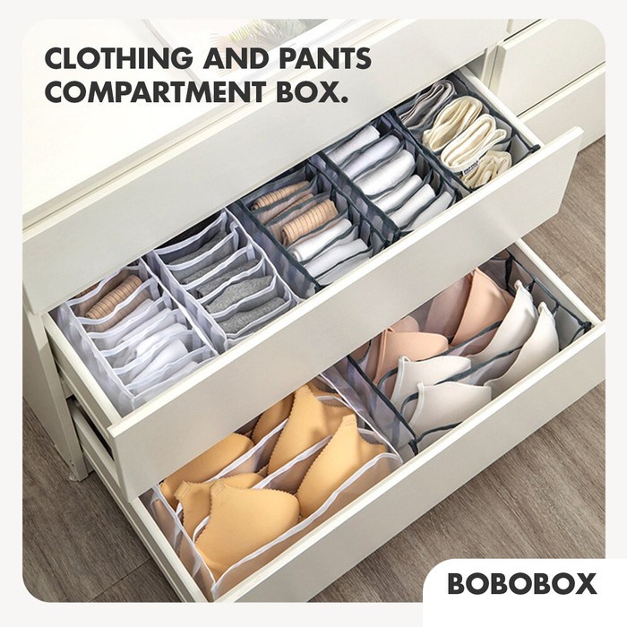 BOBOOX Kotak Penyimpanan Storage Box Organizer Baju Tempat 7 Sekat 2B