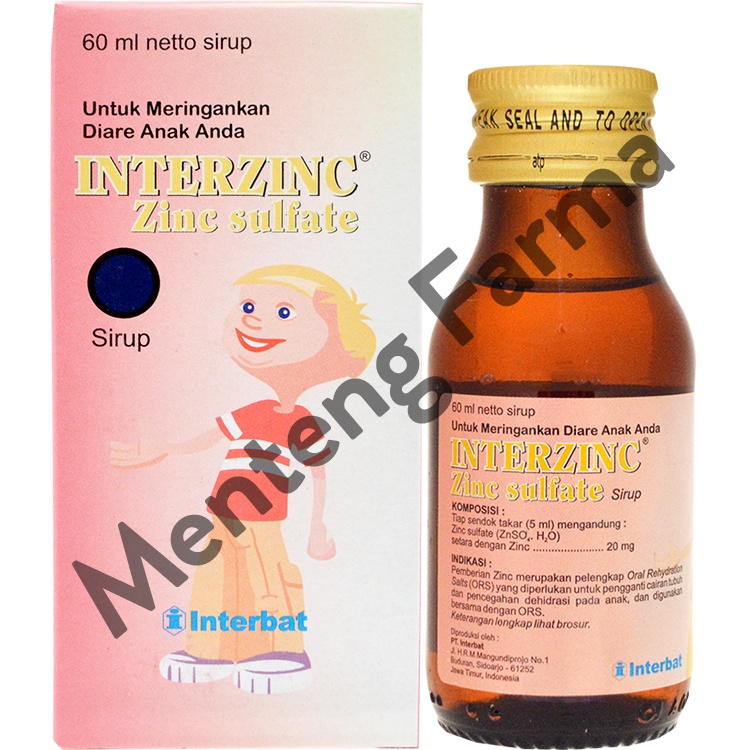 Interzinc Sirup 60 mL - Obat Diare Anak