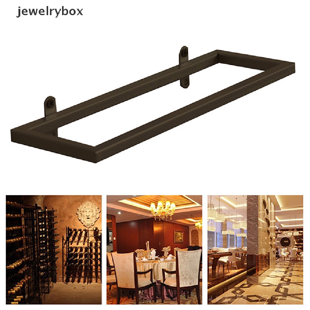 [jewelrybox] 1pc Rak Wine Bar Tempel Dinding Tempat Aksesoris Display Besi Penyangga Rak Butik