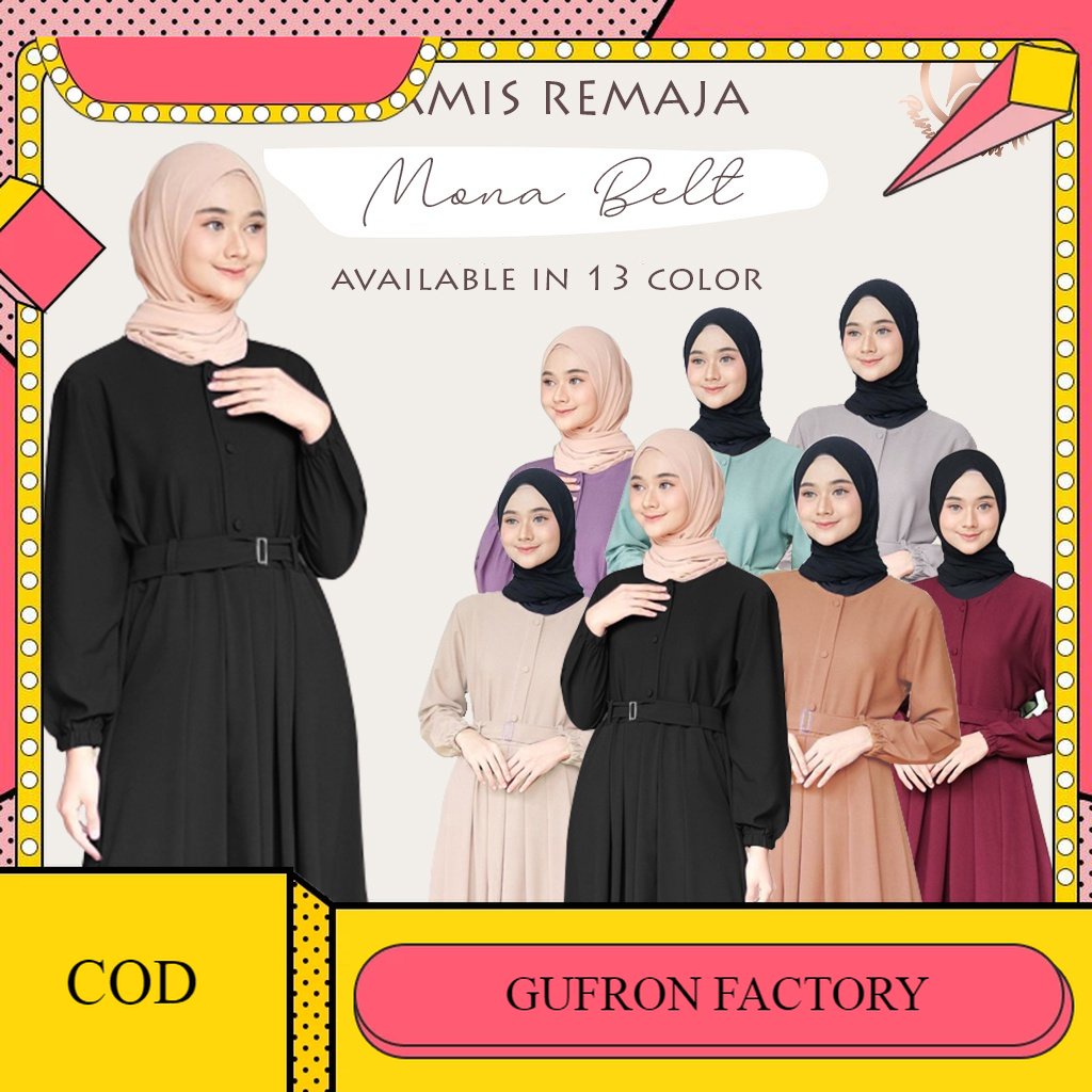 Gamis Terbaru 2021 Baju gamis Remaja Modern Kekinian Polos Hitam