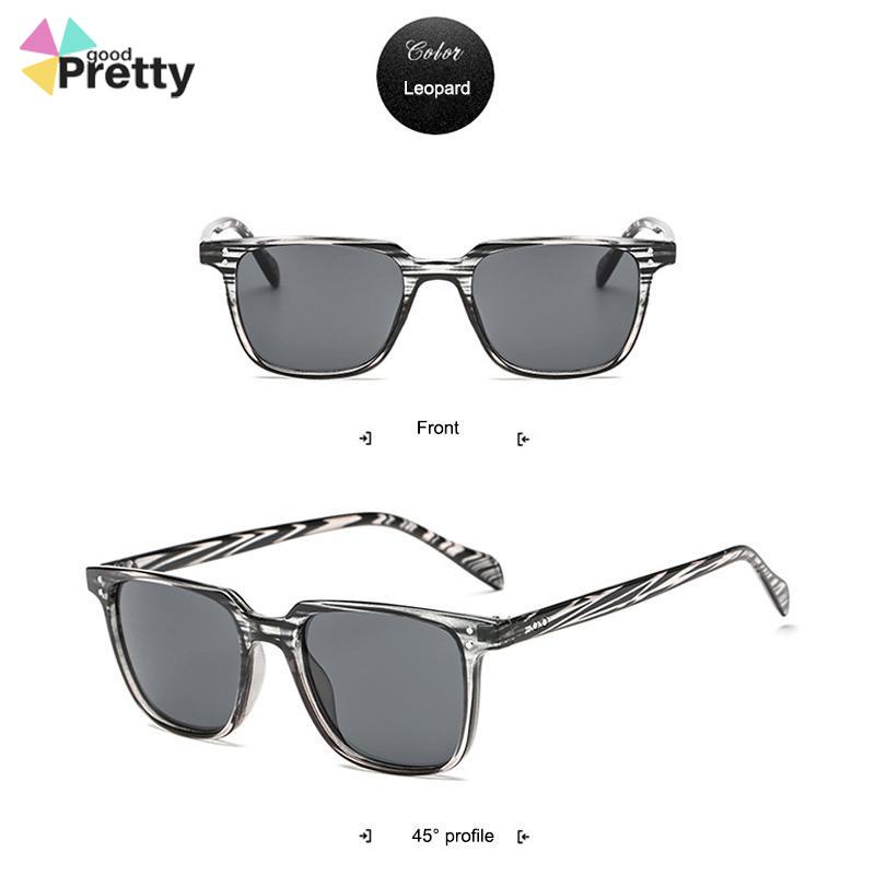 Korea Retro kacamata hitam kotak kecil dipersonalisasi Sunglassess Untuk Pria/Wanita - PD