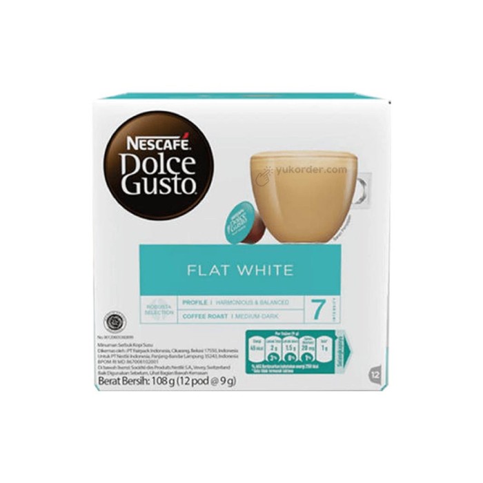 

[Ready Stock-Terjangkau] KAPSUL NESCAFE DOLCE GUSTO - FLAT WHITE