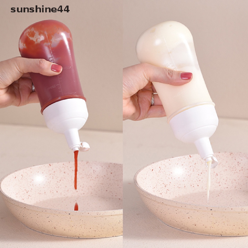 Sunshine Salad Dressing Squeeze Bottle Botol Minyak Saos Plastik Bumbu Toples Dapur ID