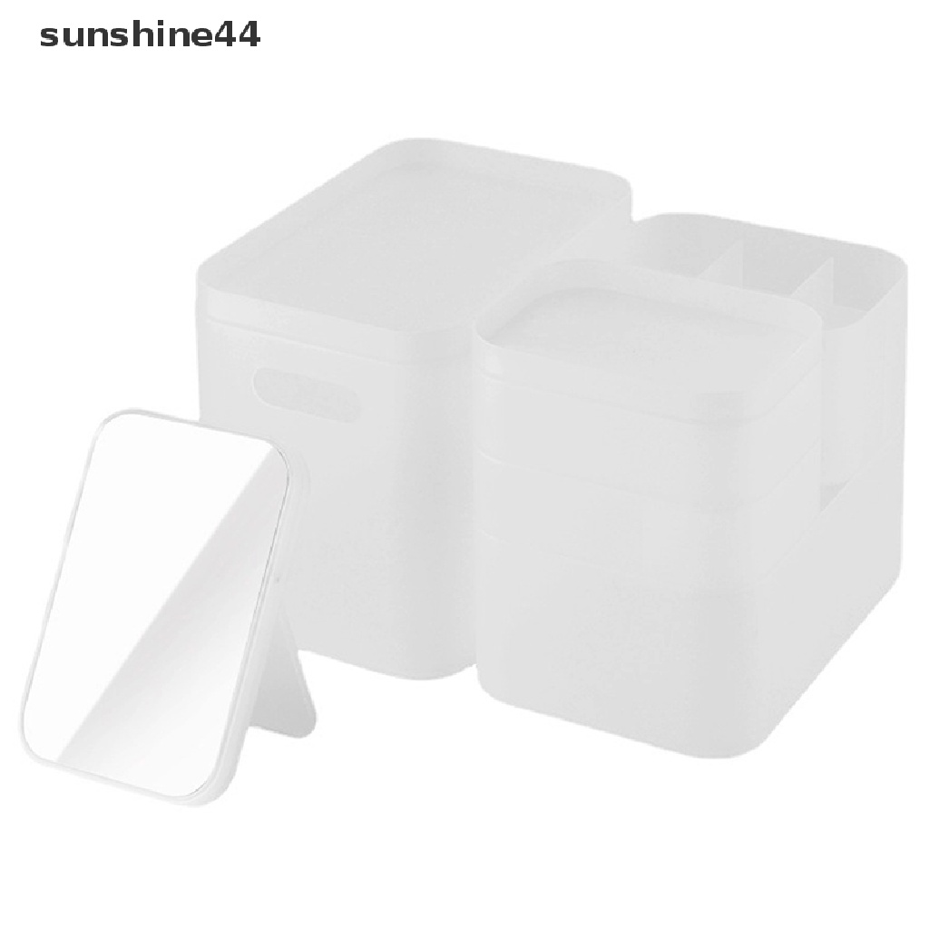 Sunshine Organizer Kosmetik Untuk Kamar Mandi Dresser Kamar Tidur Tahan Lama Kotak Makeup Organizer ID