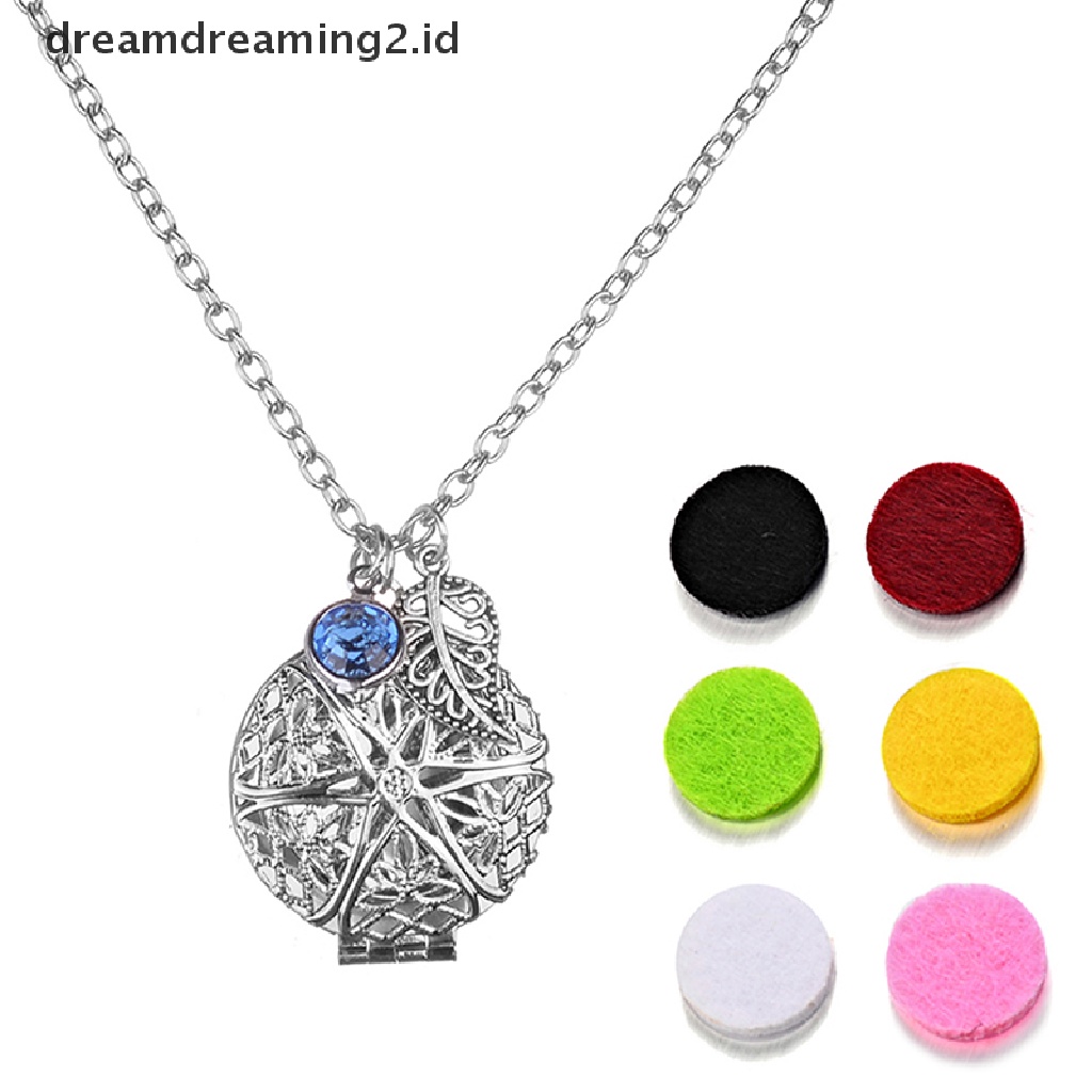 (hot) Kusam 6Pads Liontin Kalung Pengharum Diffuser Pendant//