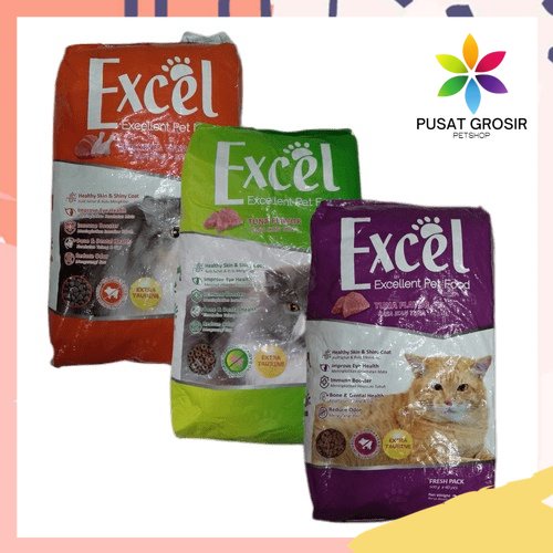 Excel Cat Dry Food 20kg - Makanan Kering Kucing (1 KARUNG)