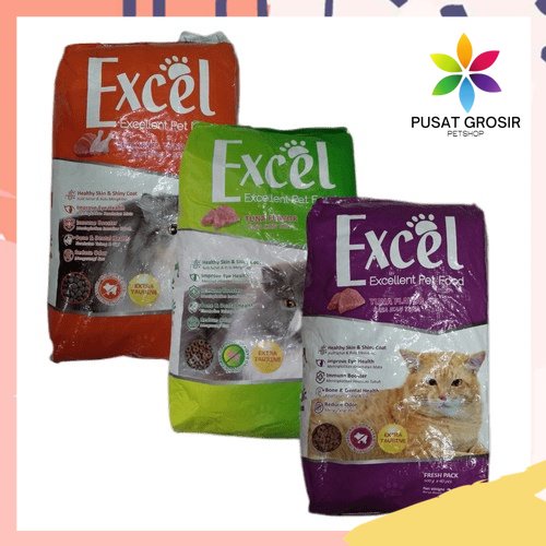 Excel Cat Dry Food 20kg - Makanan Kering Kucing (1 KARUNG)
