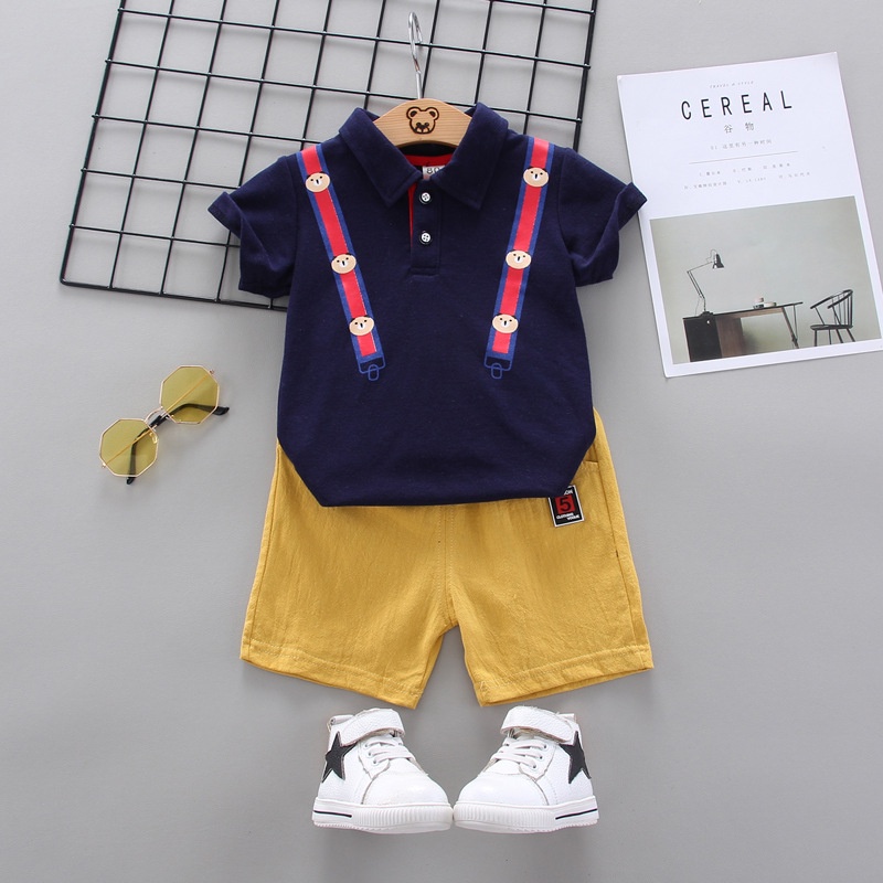 [Baby]Pakaian Lengan Pendek Anak Cowok / Setelan Baju Anak Cowok/ Baju Anak / Pakaian Anak