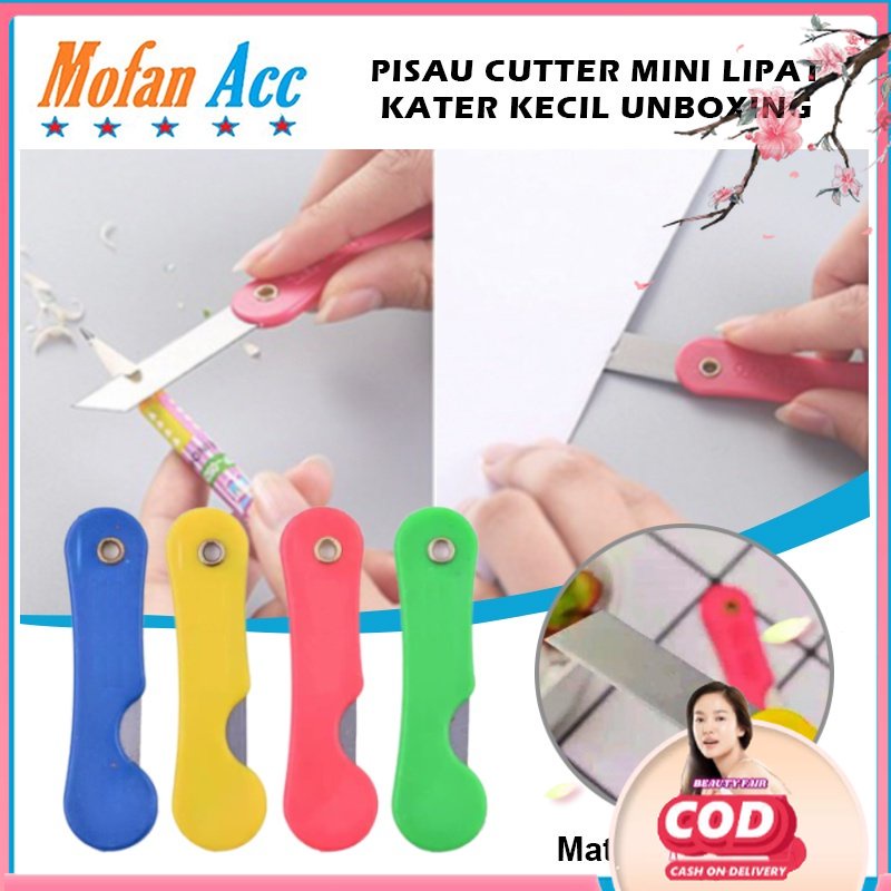 

[BF] PISAU CUTTER LIPAT MINI / FOLDABLE KNIFE / ALAT BANTU POTONG KERTAS PLASTIK PERLENGKAPAN ATK SEKOLAH KATER KECIL UNTUK UNBOXING PAKET