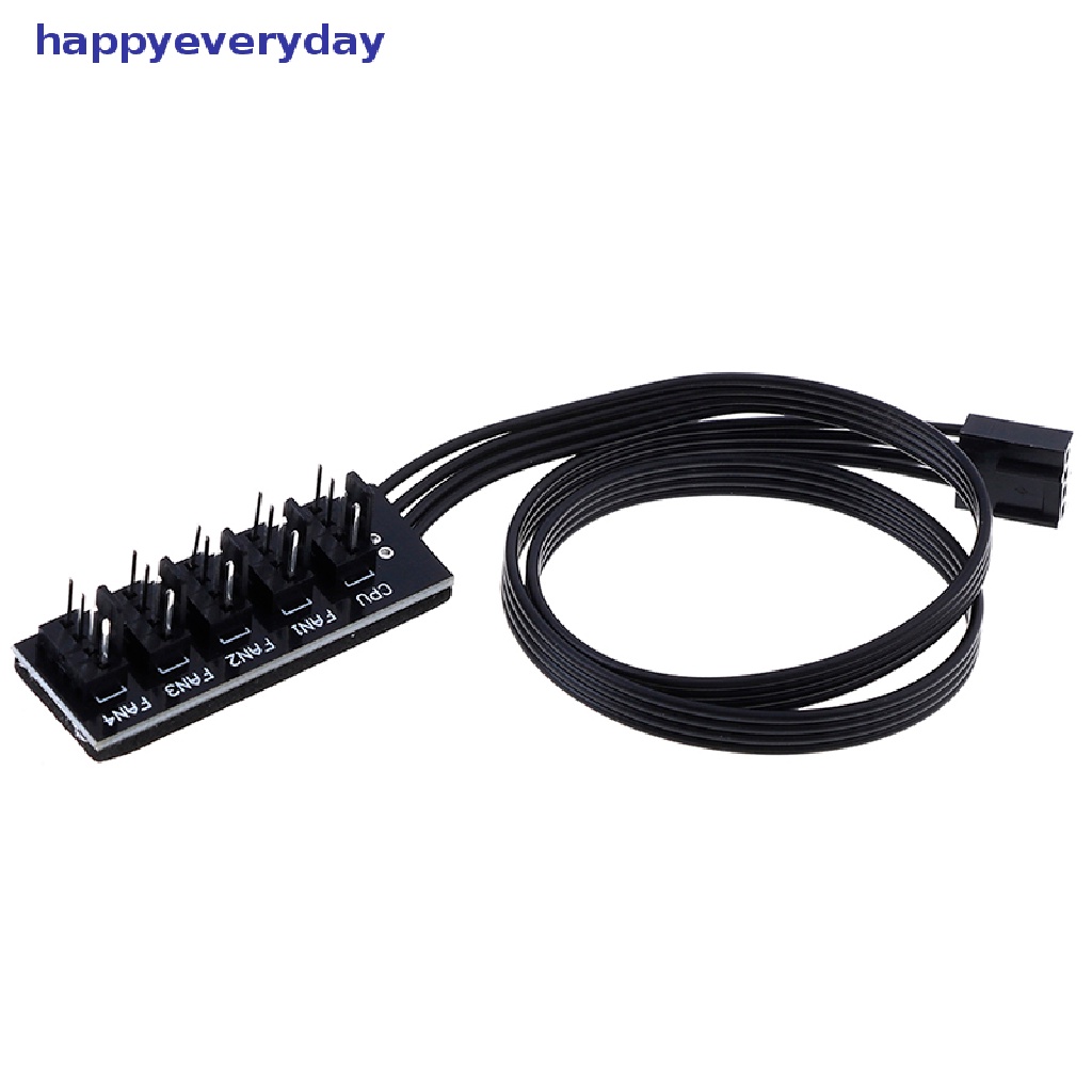 [happy] 40cm 1sampai5 4-Pin molex TX4 PWM CPU cooling fan splitter adapter Kabel Listrik [ID]