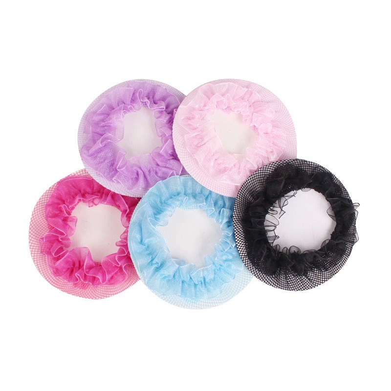 Invisible Solid Color Hair Net Balet Kerja Pramugari Service Staff Adjustable Aksesoris Rambut