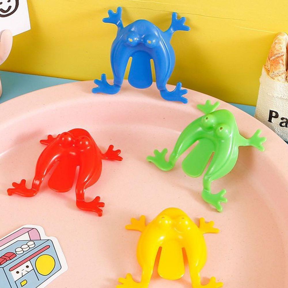 Timekey12 /18/24Pcs Jumping Frog Toys Orang Tua-Anak Bounce Frogs Fidget Toys Mainan Novelty Pereda Stress Untuk Pesta Ulang Tahun Anak DGB1