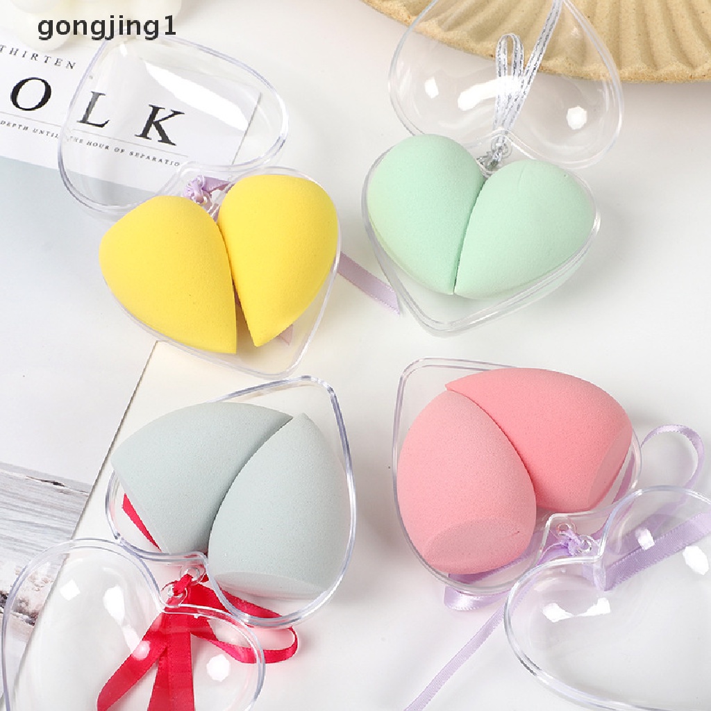 Ggg 2pcs/Set Spons Makeup Alat Kecantikan Beauty Egg Set Aksesoris Kecantikan ID