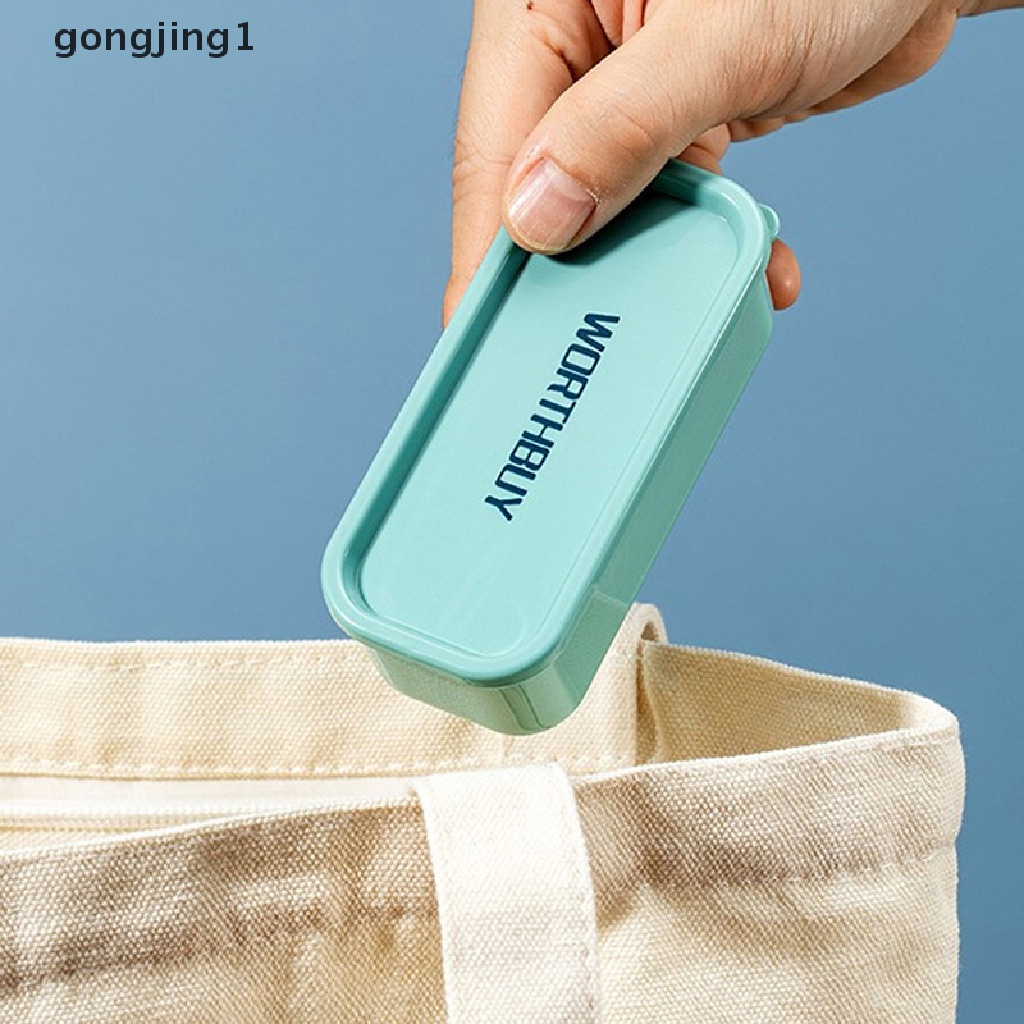 Ggg Ins Portable Cotton Swab Box Travel Floss Holder Case Serba Serbi Kotak Organizer Kawat Tahan Debu Earphone Kabel Kotak Penyimpanan ID