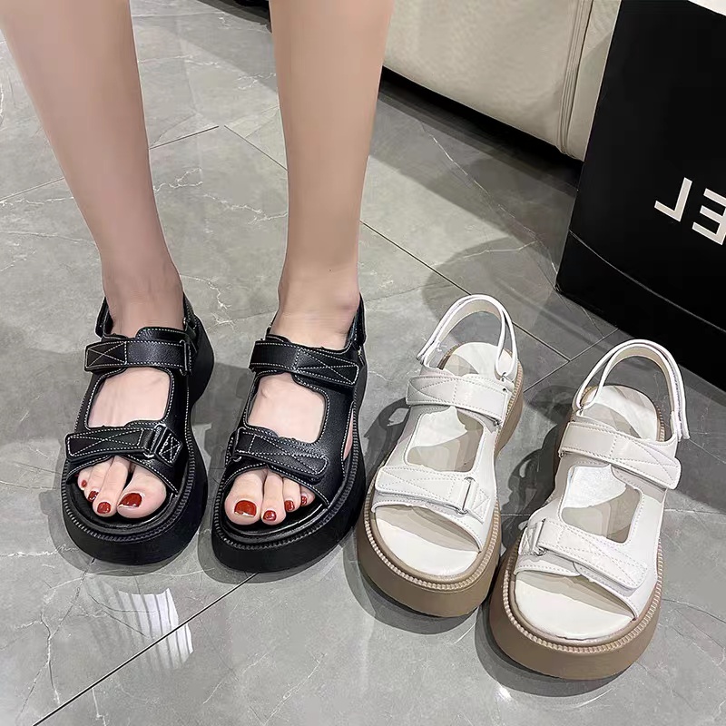 COD POS 452 Sandal Tali Wedges Wanita Model Baru Edisi Terbatas