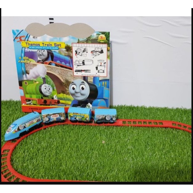 ( BISA COD) PROMO MAINAN ANAK KERETA API ELEKTRIK BISA BERJALAN LENGKAP DENGAN REL TRAIN PLAY SET