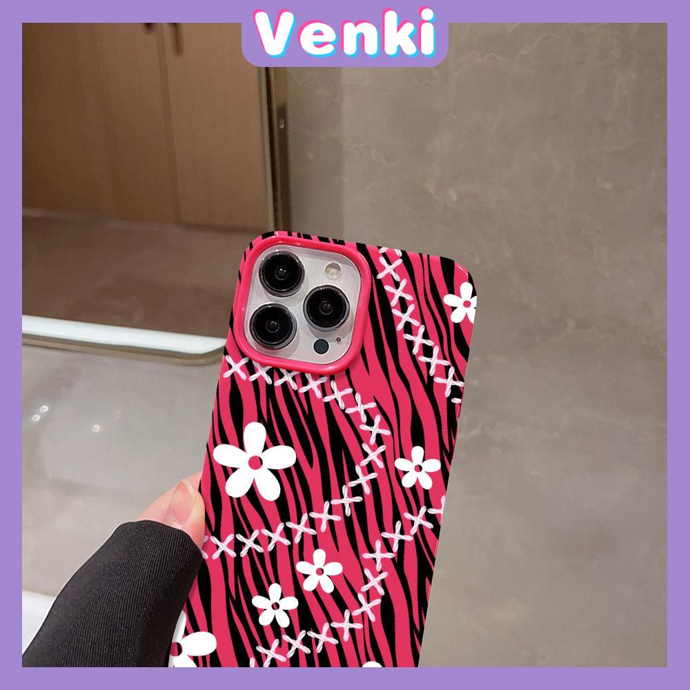 Case for iPhone 11 Soft TPU Glossy Rose Red Candy Case Stripe and Little Flower Camera Protection Shockproof For iPhone 14 13 12 11 Pro Max 7 8 Plus X XR