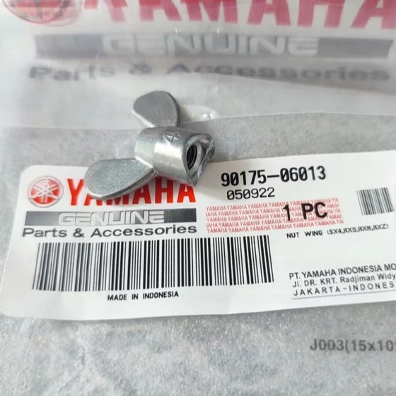 NUT WING MUR KUPU KUPU SETELAN REM BELAKANG CRYPTON VEGA R ZR RR LEXAM FORCE FI JUPITER Z 105 110 BURHAN 115 ROBOT Z1 ORIGINAL YGP 90175-06013