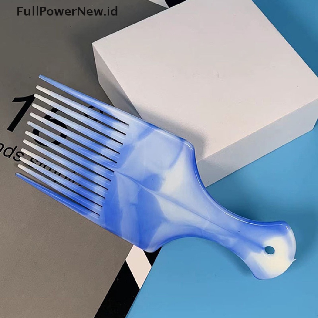 Power Wide Teeth Brush Pick Comb Garpu Sikat Rambut Insert Sisir Alat Styling Rambut Plastik ID