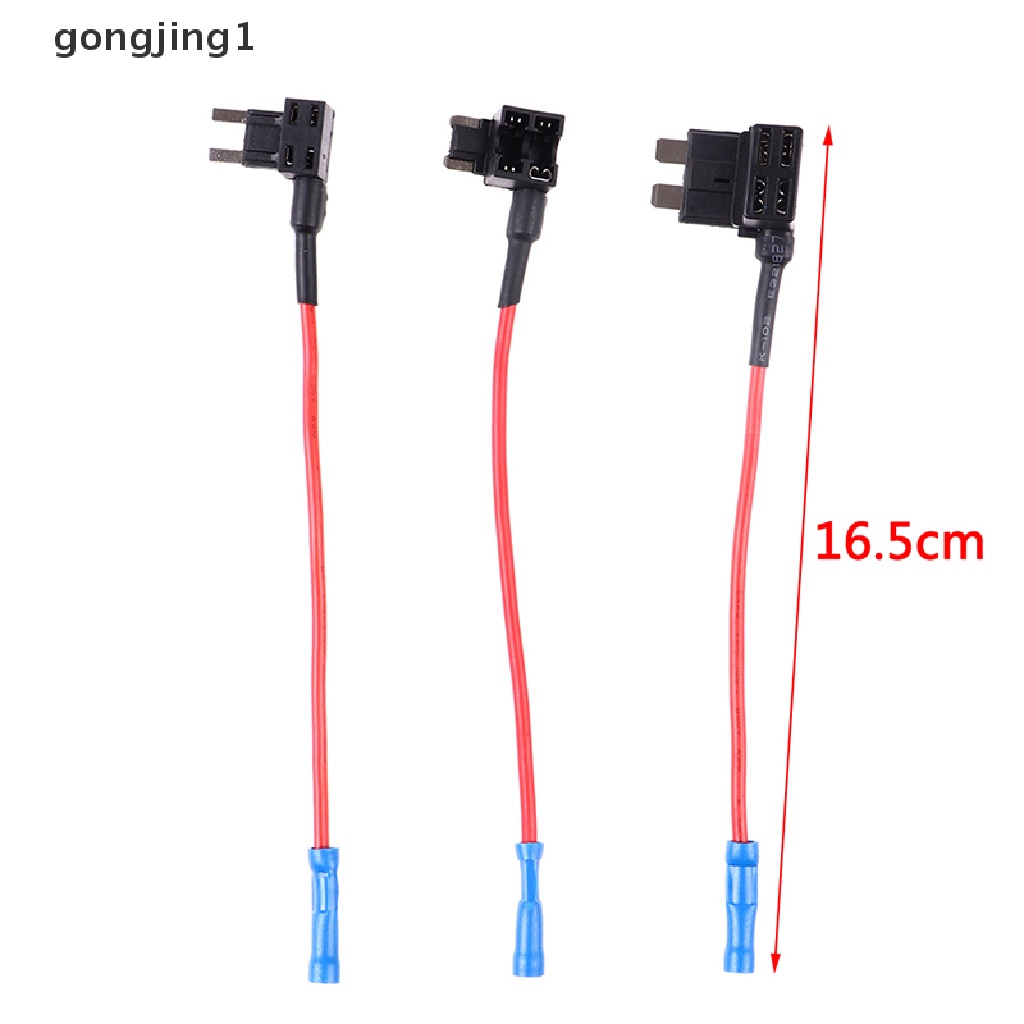 Ggg 5PCS Holder Sekring Mobil Add-a-circuit TAP Adapter Micro Mini Standard ATM Fuse ID