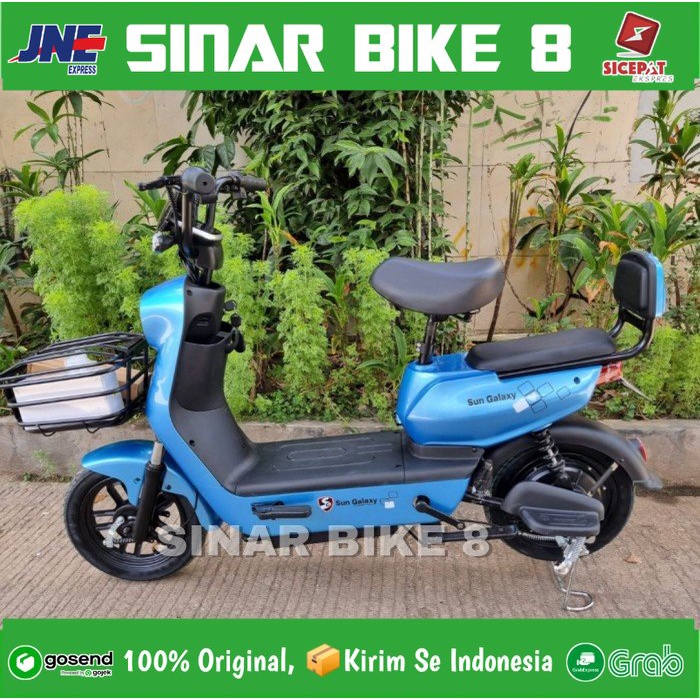Sepeda Listrik Sun Galaxy A1 Electric E Bike 350 Watt - Desain Futuristik