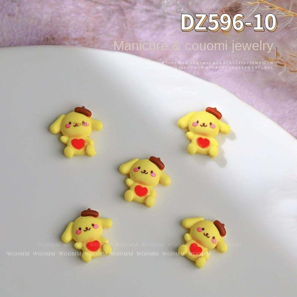 Mxbeauty Kartun Dekorasi Kuku Lucu Resin Kelinci Manikur Aksesoris Melody Hiasan Kuku 3D Nail Art Drills