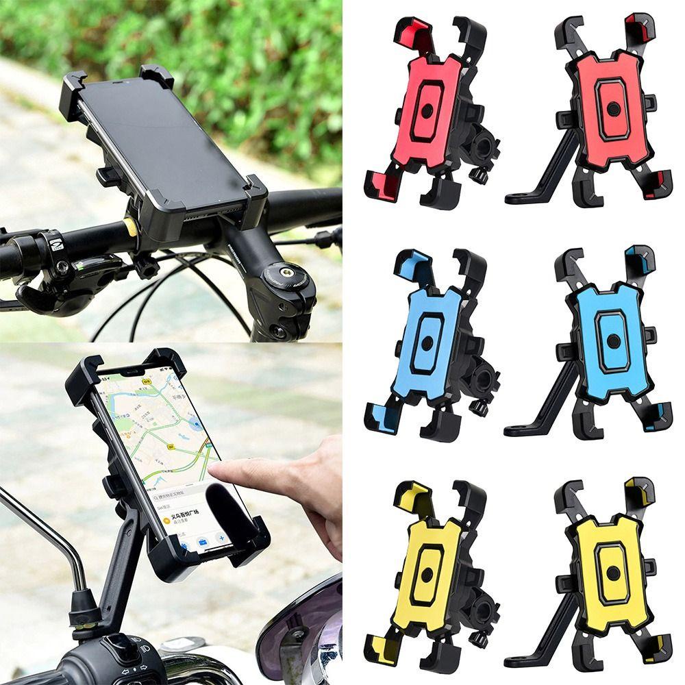 R-FLOWER Stand Dudukan Hp Motor360 Rotatable Bermanfaat Shockproof Bracket GPS Handphone