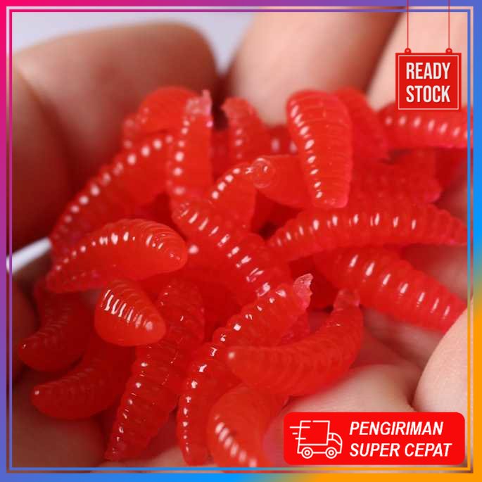 BISA COD ZUOFLY Umpan Pancing Bentuk Belatung 50 PCS - WD-160 Toko Pancingan Alat Pancing Mancing Le