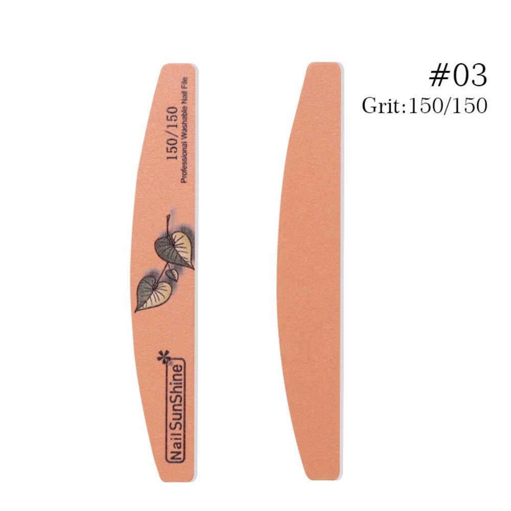 Mxbeauty Kikir Kuku Profesional Poles Pedicure Tools Gel Buffing Nail Brushes Leaf Color Printing Manicure Tools