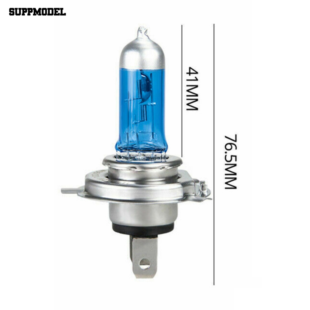 Suppmodel 4Pcs Lampu Depan Halogen Mobil Warna Cahaya Putih Untuk Kapal 100W Lampu Halogen Mobil Waktu Servis Lebih Lama