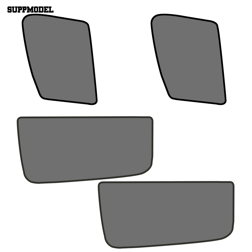 Suppmodel 4Pcs Pelindung Matahari Mobil Praktis Mesh Pelindung Jendela Kerai Fleksibel Untuk Jeep Grand Cherokee