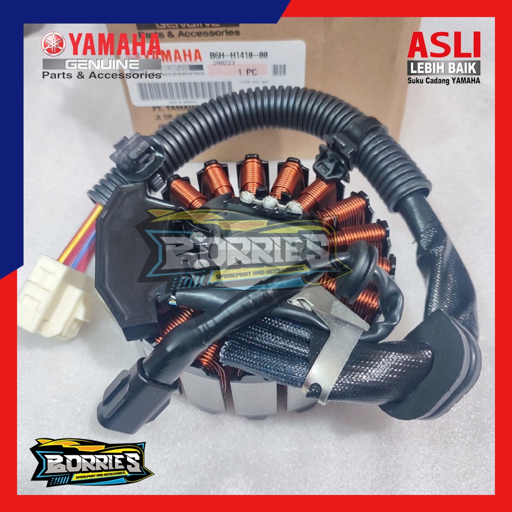 STATOR ASSY SPULL SPUL SPOOL ALL NEW NMAX N MAX 2020 AEROX 155 2021 ORIGINAL YGP B6H-H1410-00